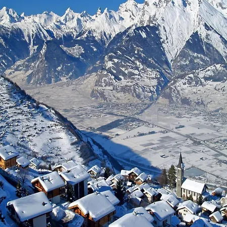Mountain With Parking Veysonnaz